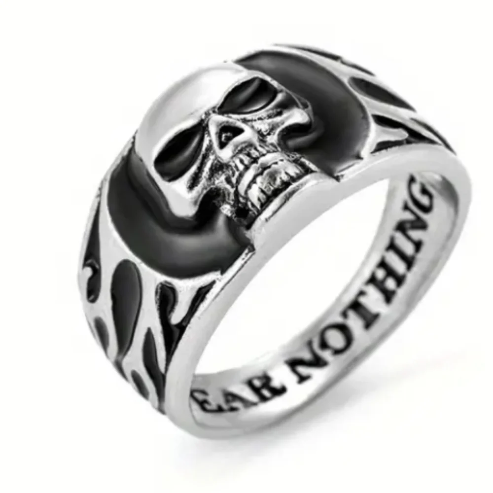 Silvertone Skull Ring